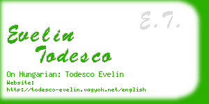 evelin todesco business card